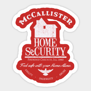 McCallister Home Security Sticker